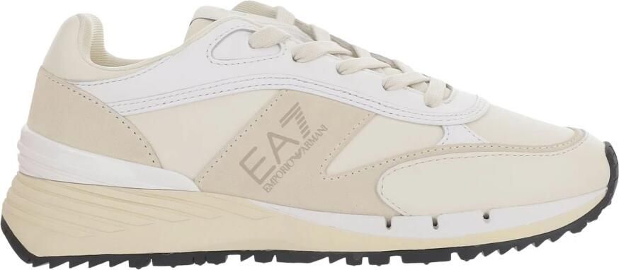 Emporio Armani EA7 Leren sneakers met logo