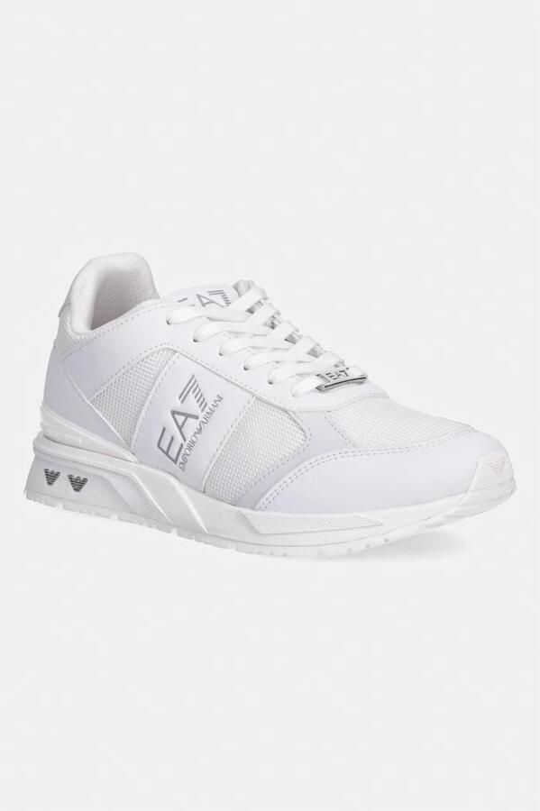 Emporio Armani EA7 Logo-print Panelled Sneakers - Foto 2