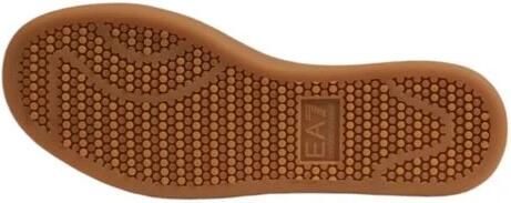 Emporio Armani EA7 Beige Leren Sneakers Heren Herfst Winter White Heren - Foto 3