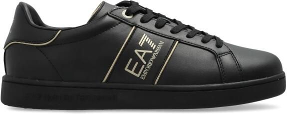 Emporio Armani EA7 Klassieke Sneakers met Vetersluiting Zwart Heren - Foto 7