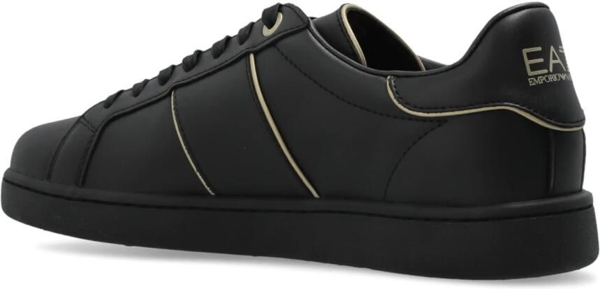 Emporio Armani EA7 Klassieke Sneakers met Vetersluiting Zwart Heren - Foto 3