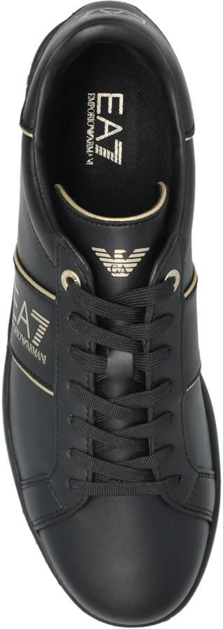 Emporio Armani EA7 Klassieke Sneakers met Vetersluiting Zwart Heren - Foto 4