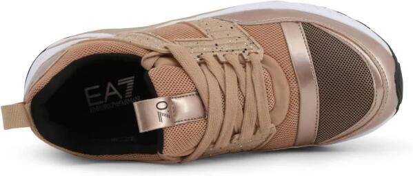 Emporio Armani EA7 Stijlvolle synthetische sneakers met rubberen zool Brown Heren - Foto 3