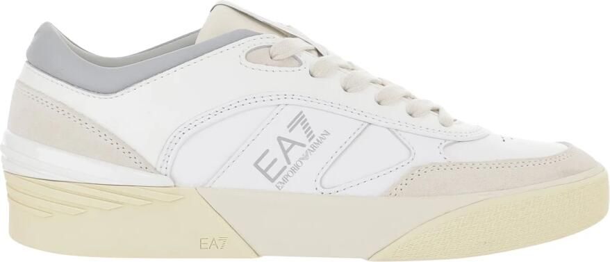 Emporio Armani EA7 OTG Pride Luxe leren sneakers met suède accenten