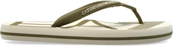Emporio Ar i EA7 Rubberen slippers met logo