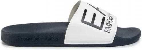 Emporio Armani EA7 Unisex Wit Marineblauw Slipper Visibility White Dames - Foto 1