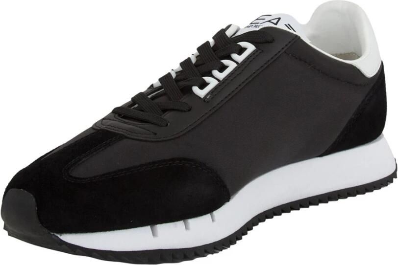 Ea7 Emporio Armani Lage Sneakers Runner Trainers Black White Black - Foto 2