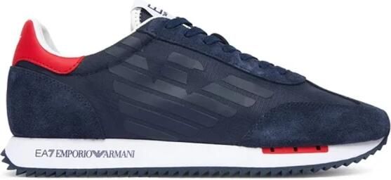 Emporio Armani EA7 Sneaker van textiel en suède