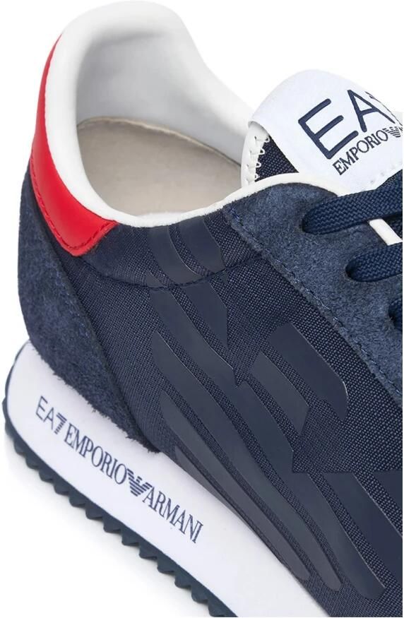 Emporio Armani EA7 Sneaker van textiel en suède - Foto 2