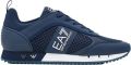 EA7 Emporio Ar i Sneakers met labeldetails model 'BLACK AND WHITE' - Blauw