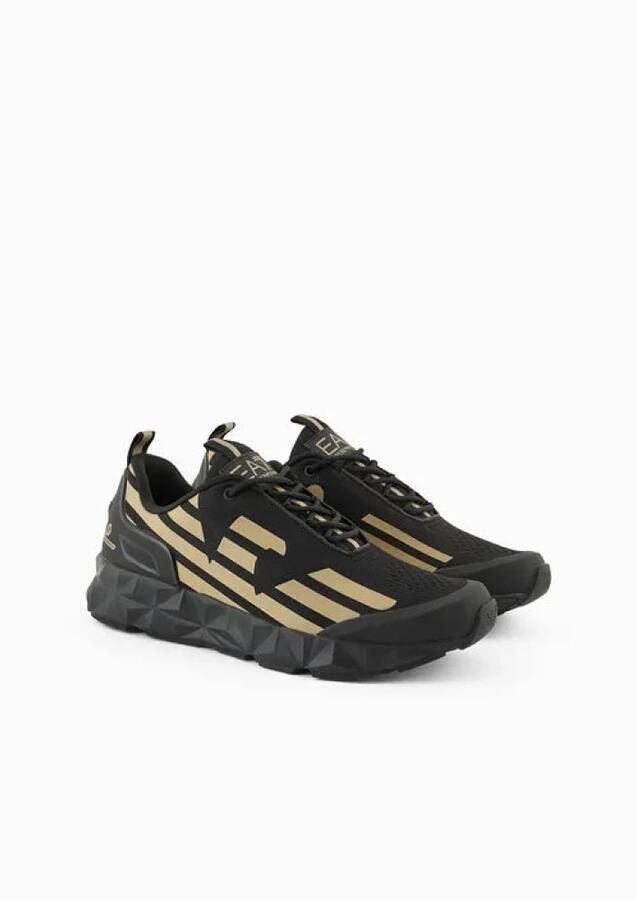 Emporio Armani EA7 Ultimate Kombat Sneakers Patroon & Effen Black Heren