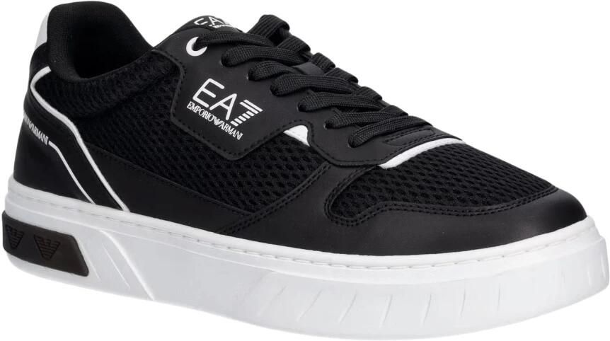 Emporio Armani EA7 Sneakers met logoprint en mesh-panelen