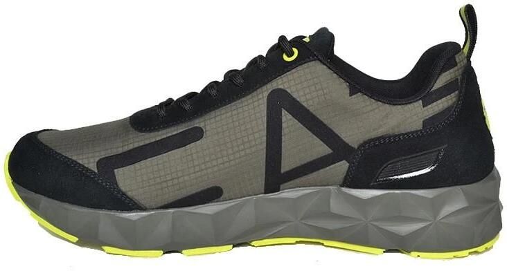 Emporio Armani EA7 Ultieme Trainingssneakers van Technische Stof Black Heren