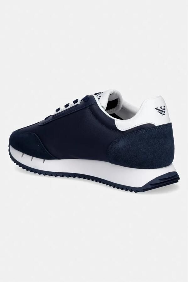 Emporio Armani EA7 Stoffen sneaker met suède details Vintage - Foto 3