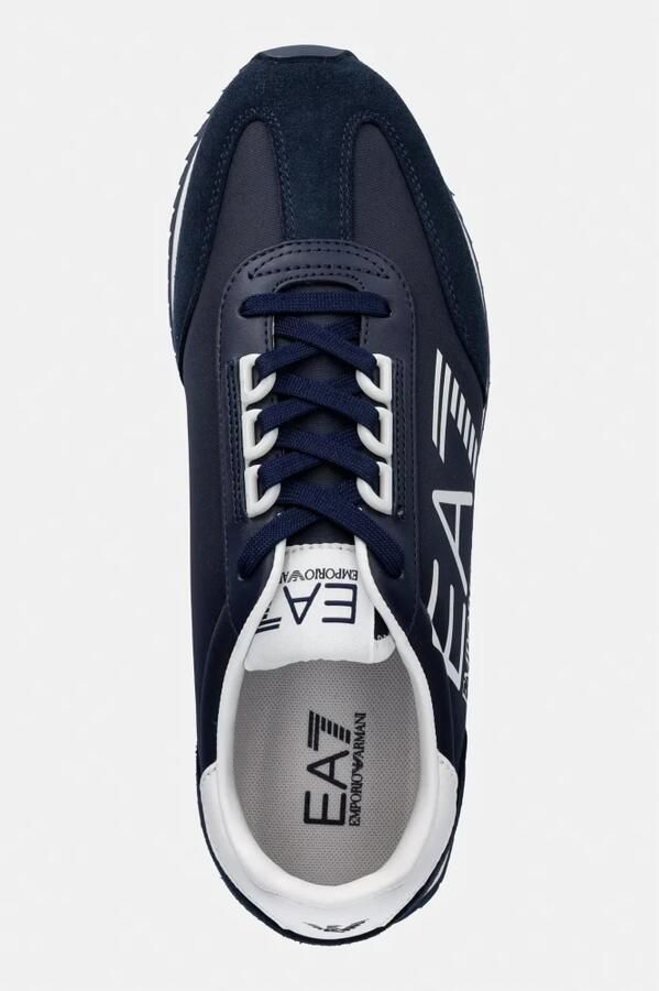 Emporio Armani EA7 Stoffen sneaker met suède details Vintage - Foto 4