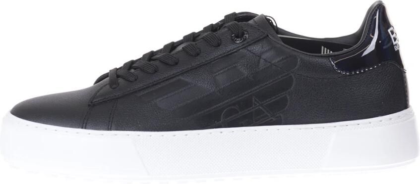 Emporio Armani EA7 Training Calf Leather Lining Up Sneakers - Foto 3