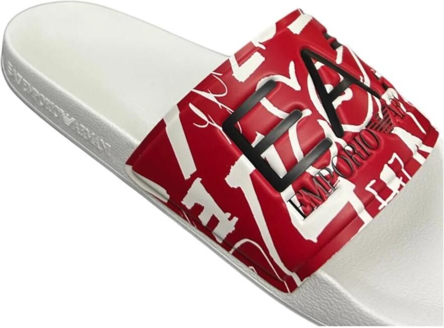 Emporio Armani EA7 Witte Flip Flops & Sliders voor Mannen - Foto 2