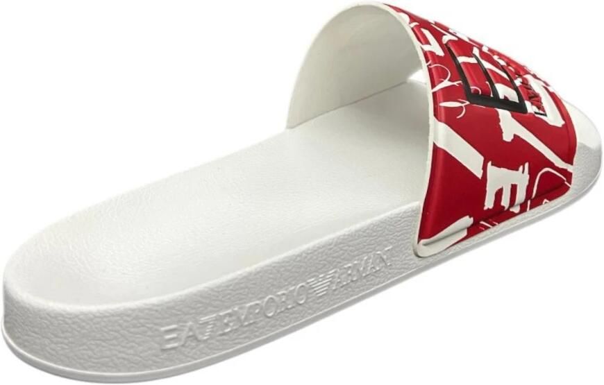 Emporio Armani EA7 Witte Flip Flops & Sliders voor Mannen - Foto 3