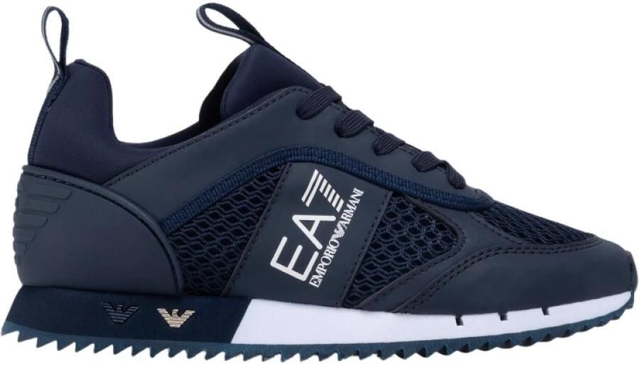 Emporio Armani EA7 Sneaker Heren Sneakers Sportschoenen Schoenen Blauw X8X027 XK050 D813