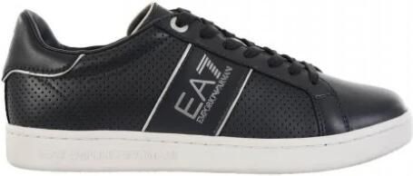 EA7 Emporio Armani Sneakers met labeldetails model 'SNEAKER ACTION LEATHER'