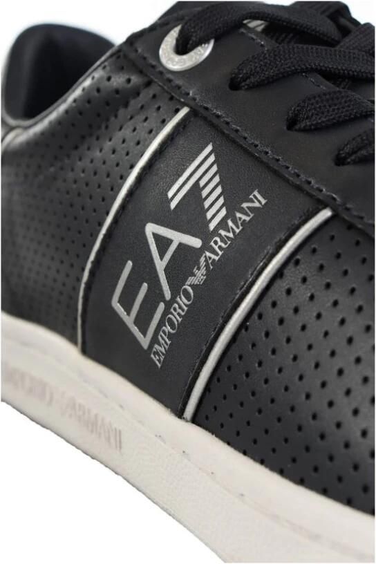 EA7 Emporio Armani Sneakers met labeldetails model 'SNEAKER ACTION LEATHER' - Foto 2