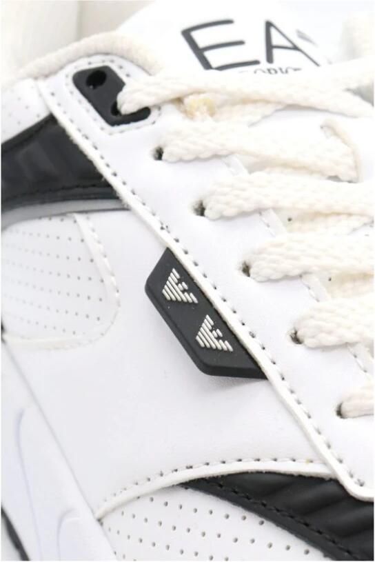 Emporio Ar i EA7 Witte Sneakers met Rubberen Zool - Foto 2