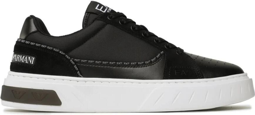 Emporio Armani EA7 Zwart Witte Casual Sneaker voor Dames - Foto 4