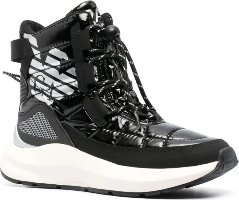 Emporio Armani EA7 Zwarte Enkellaarsjes