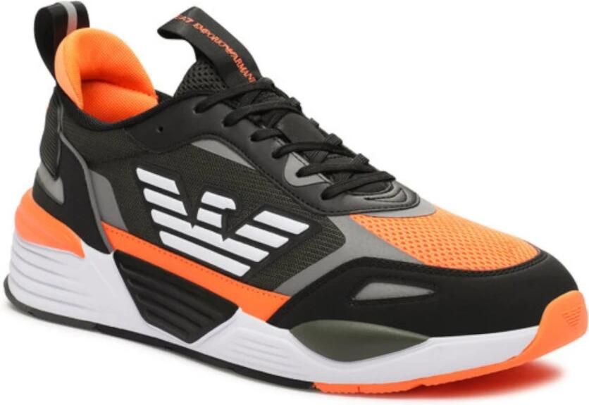 Emporio Armani EA7 Multicolor Vetersluiting Stijlvolle Sneakers Orange Heren - Foto 2