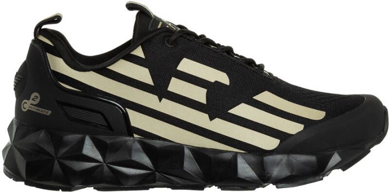 Emporio Armani EA7 Ultimate Kombat Sneakers Patroon & Effen Black Heren - Foto 3