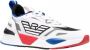 Ea7 optwht racrd balt bl casual closed sneaker Emporio Ar i Wit Unisex - Thumbnail 2
