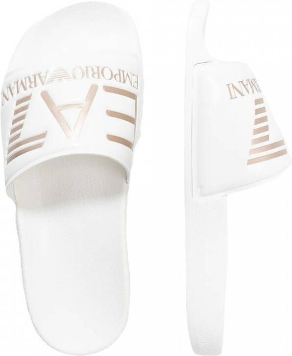 Emporio Ar i EA7 Witte Unisex Slides Xcp001-Xcc22-M632 White - Foto 6