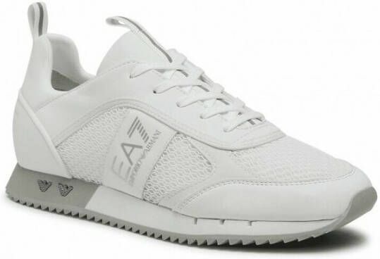 Emporio Ar i EA7 Witte Zilveren Mesh Sneaker Unisex Hardloopschoenen White - Foto 13