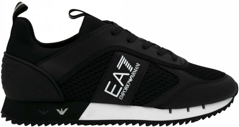Emporio Armani EA7 Logo Sneakers met Treklipje en Merk Binnenzool Zwart Heren - Foto 3