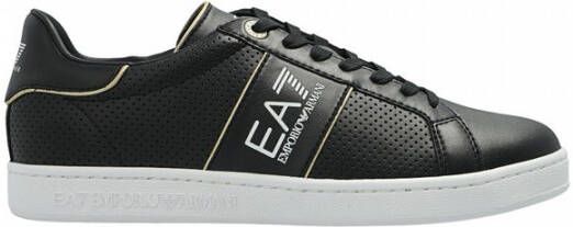 EA7 Emporio Armani Sneakers met contraststrepen in metallic model 'ACTION LEATH' - Foto 4