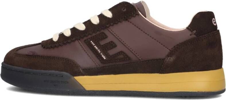 EAST PACIFIC TRADE Lage Sneakers Dames Diego-w Maat: 36 Materiaal: Suède Kleur: Bruin - Foto 2