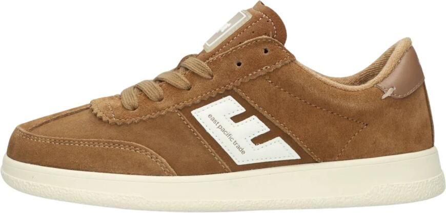 EAST PACIFIC TRADE Lage Sneakers Dames Santos 5 Suède Bruin