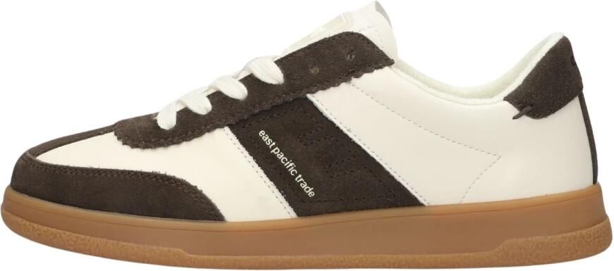EAST PACIFIC TRADE Lage Sneakers Dames Santos Suède Creme - Foto 2