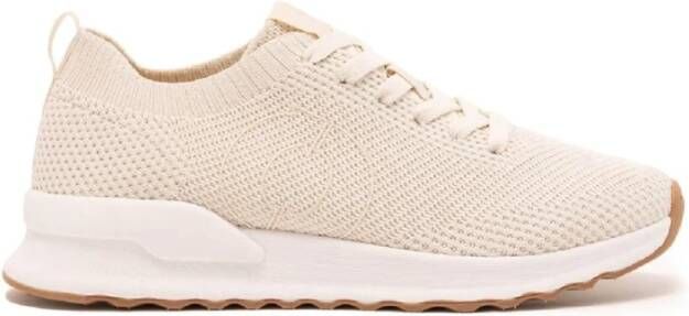 Ecoalf Beige Casual Textiel Sneakers met 4cm Rubberen Zool Beige Dames