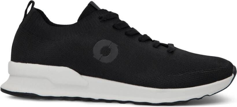 Ecoalf Zwarte Textiel Sneakers Black Heren