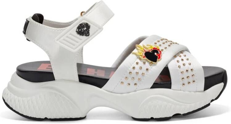 Ed Hardy Flaming Sandal Trendsetter White Dames