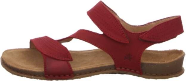 El Naturalista Rode Comfort Sandalen voor Vrouwen