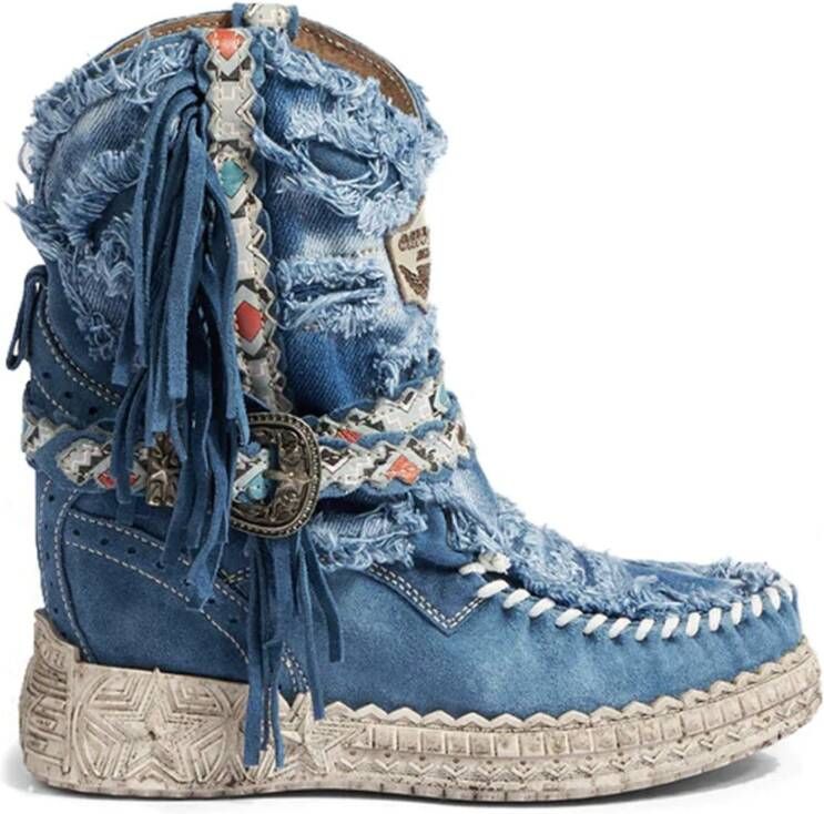 El Vaquero Beperkte Atomic Jeans Laars Blue Dames