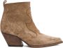 Elena Iachi Beige Enkellaarsjes van Suède - Thumbnail 1