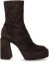 Elena Iachi Boots Zelda Brown Heeled Ankle Boot in bruin - Thumbnail 1