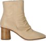 Elena Iachi Boots Charme Ecrú Heeled Ankle Boot in beige - Thumbnail 1