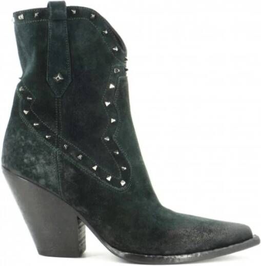 Elena Iachi Cowboy Boots Green Dames
