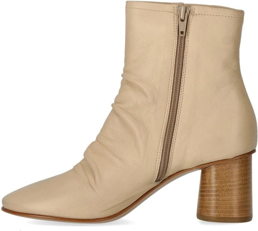 Elena Iachi Charme Ecru Enkellaars met Hak