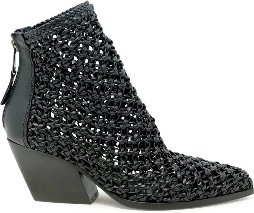 Elena Iachi E4037 Leren Enkellaarsjes