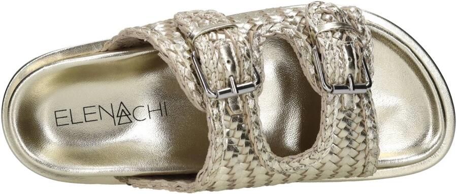 Elena Iachi M53PLATINO Leren Mules - Foto 4